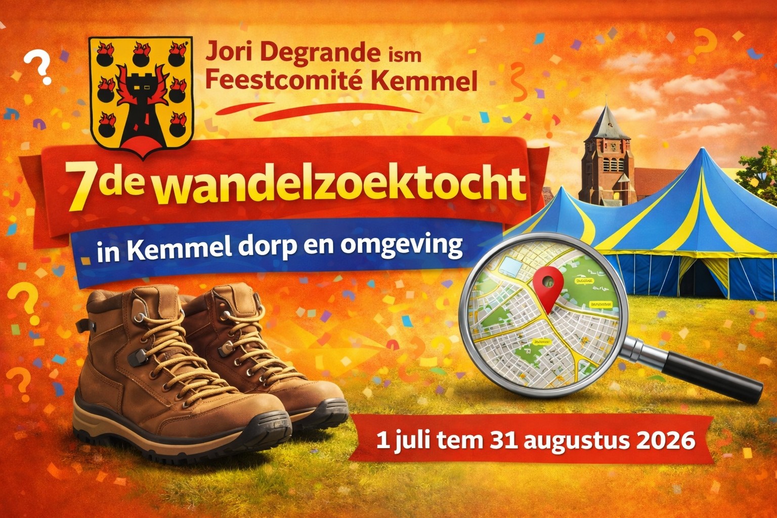 7de wandelzoektocht in Kemmel dorp en omgeving